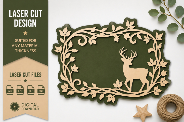 Deer Head Silhouette Image 15