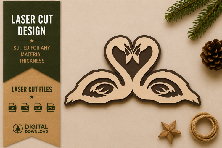 Flamingo Heart Laser Cut SVG Design flamingo heart svg