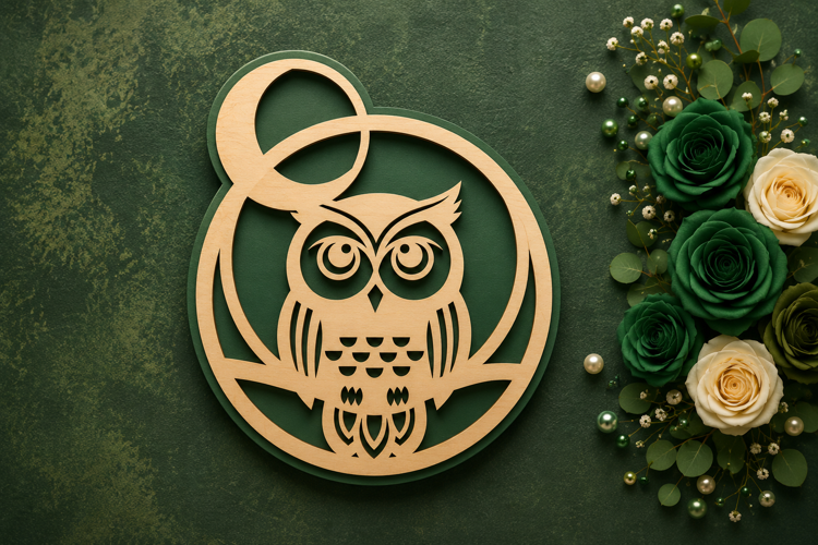 Owl Ornament Laser Cut SVG Design owl ornament svg, owl