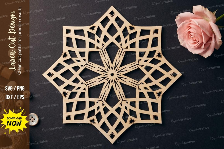 Star Geometry Laser Cut SVG laser cut svg, star geometry