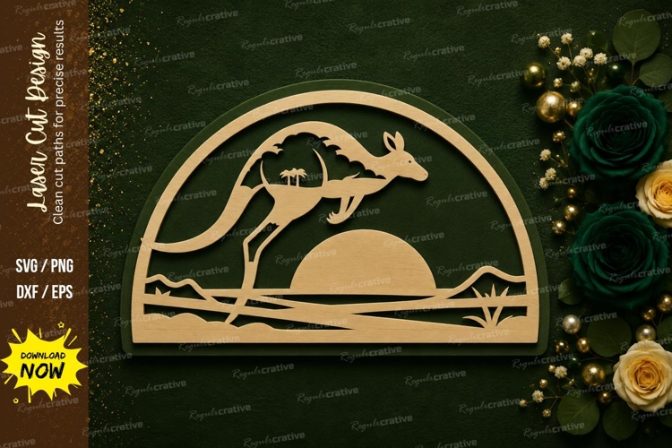 Dolphin Sunset Scene Laser Cut SVG Design dolphin sunset svg