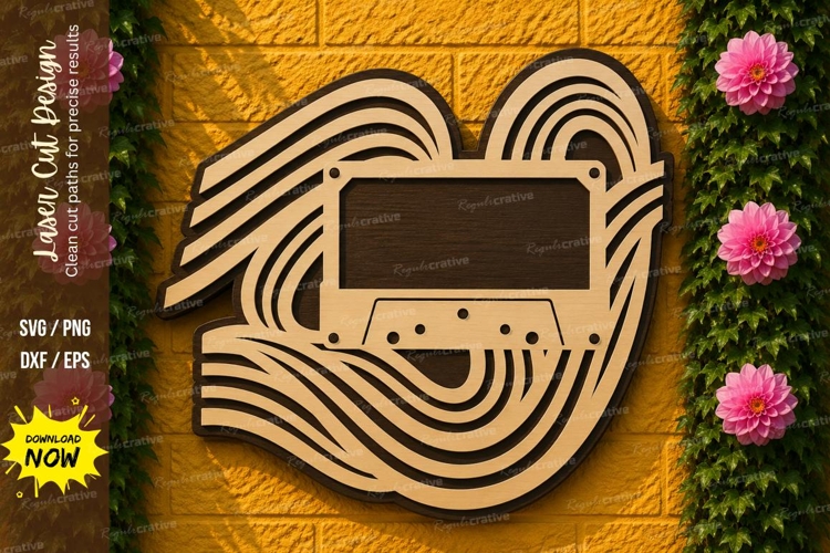 Vintage Cassette Tape Svg Image 4