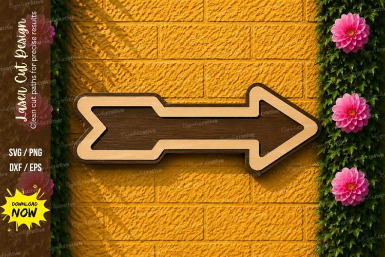 Simple Arrow Laser Cut SVG Design arrow svg, arrow laser cut