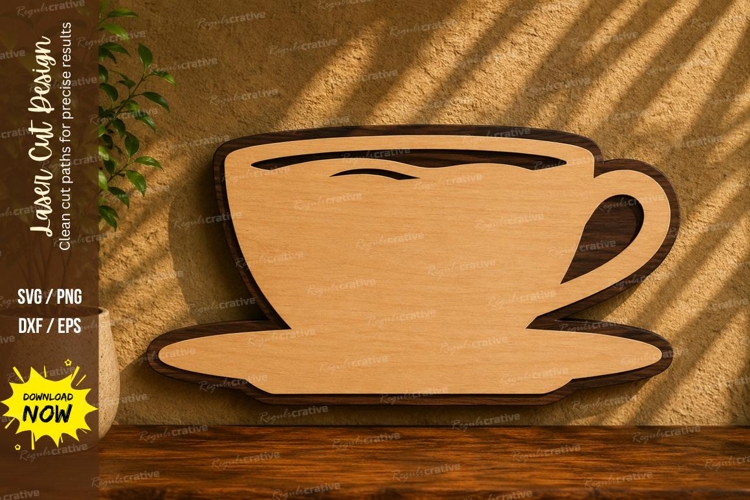 Coffee Cup Laser Cut SVG Design coffee cup svg, coffee mug l