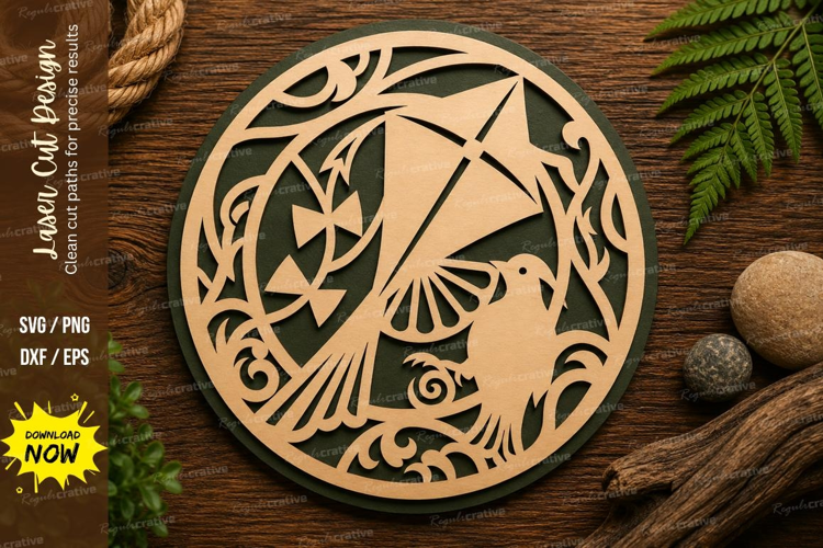 Sailboat Floral Round Laser Cut SVG Design sailboat svg, sai