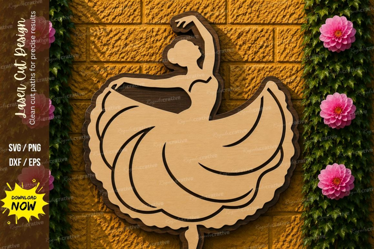 Ballerina Dance Laser Cut SVG Design ballerina svg, ballet