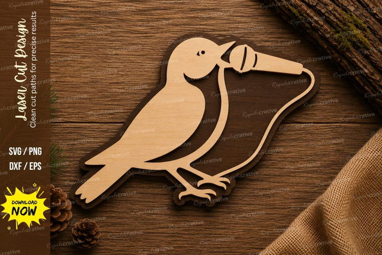 Crow Raven Laser Cut SVG Design crow svg, raven laser cut,