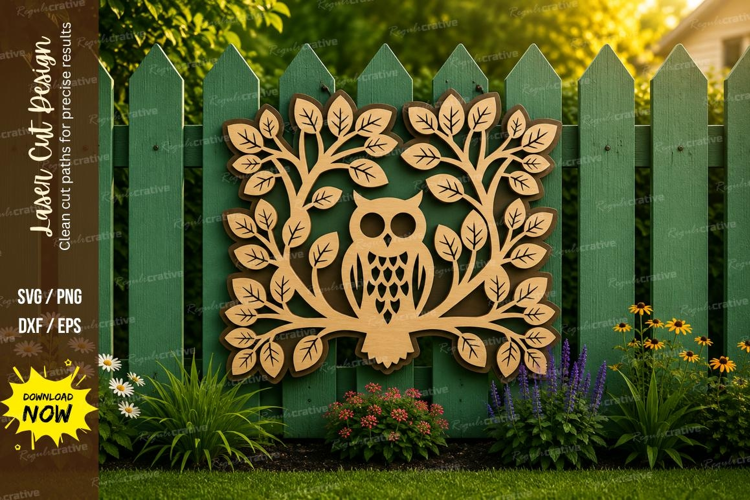 Owl Tree of Life Laser Cut SVG Design owl tree svg, owl lase