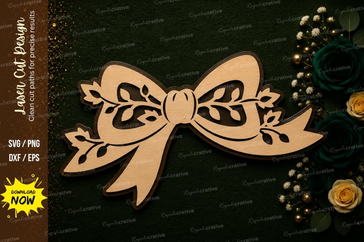 Bow Monogram Svg Image 4