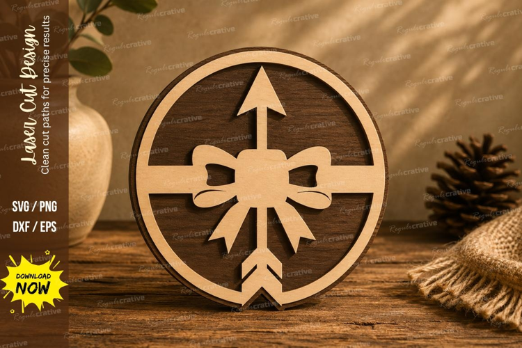 Dragonfly Arrow Round Laser Cut SVG Design dragonfly svg,