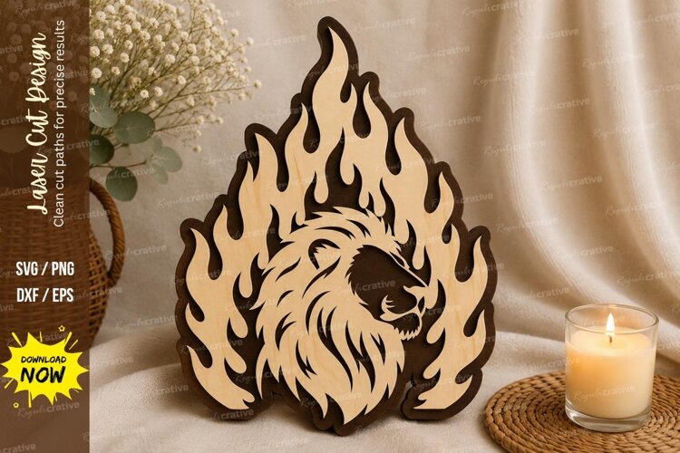 Phoenix Flame Laser Cut SVG Design phoenix svg, phoenix lase example image 1