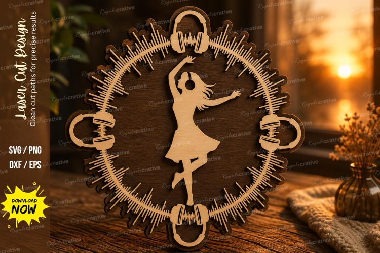 Fairy Vine Oval Frame Laser Cut SVG Design fairy frame svg,