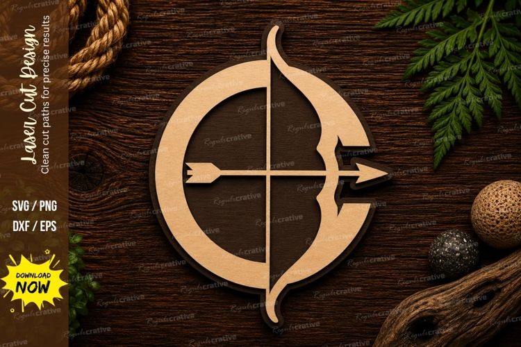 Archery Target Laser Cut SVG Design archery target svg, bow