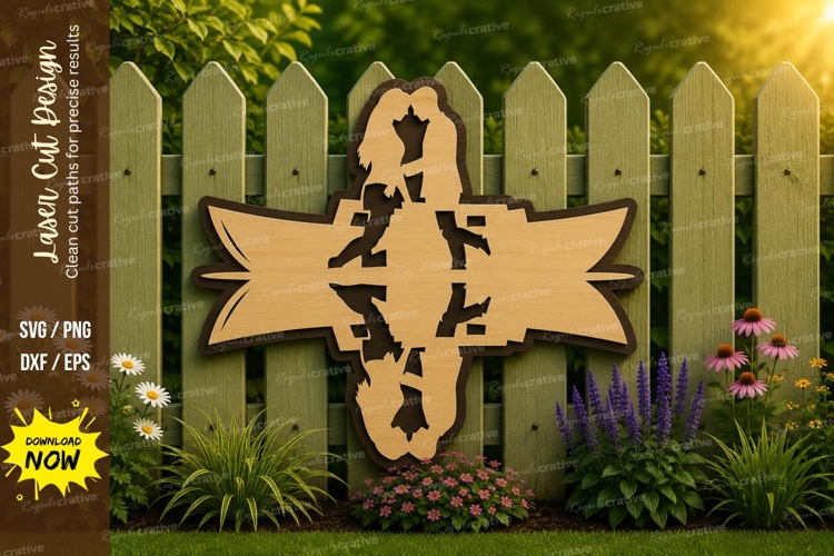 Cross Faith Laser Cut SVG Design cross svg, christian cross example image 1