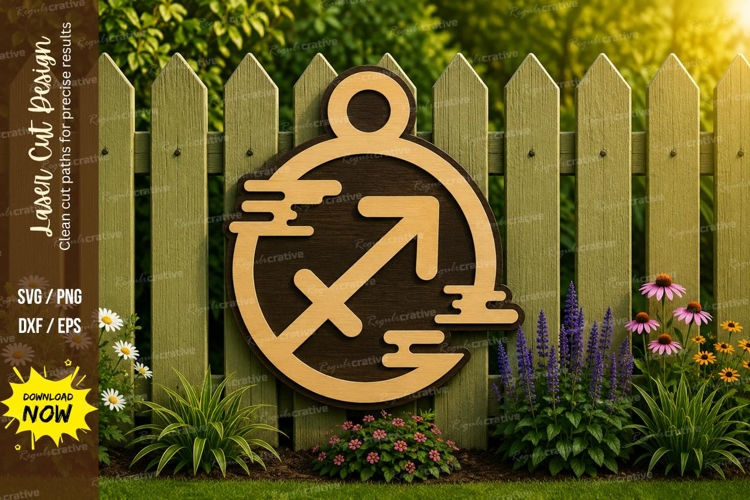 Fishing Ornament Laser Cut SVG Design fishing ornament svg example image 1