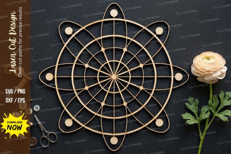 Atom Circle Laser Cut SVG laser cut svg, atom circle, geomet