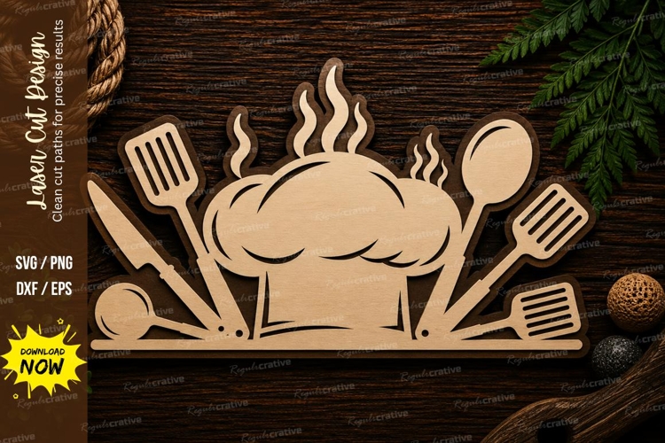 Kitchen Roast Chicken Laser Cut SVG Design kitchen svg, roas example image 1
