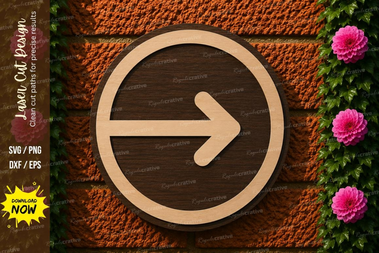 Arrow Sign Laser Cut SVG File arrow sign svg, direction arro