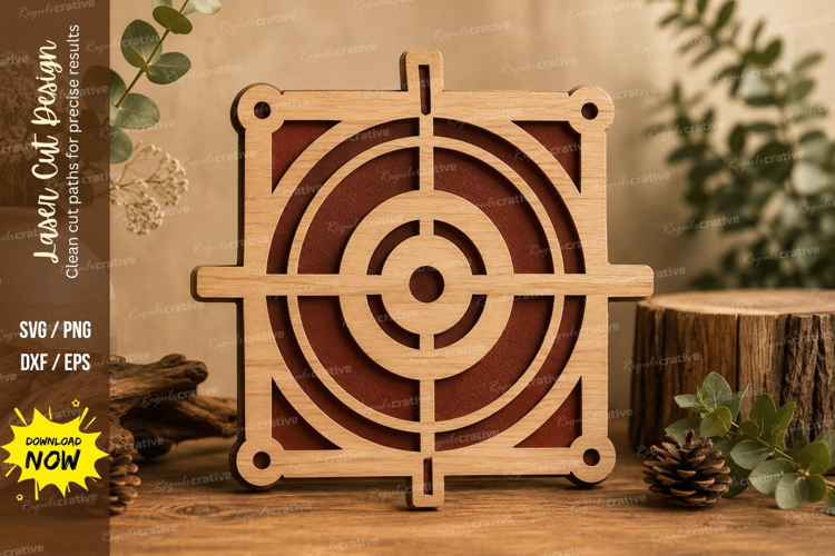 Target Board Laser Cut SVG File target board svg, shooting