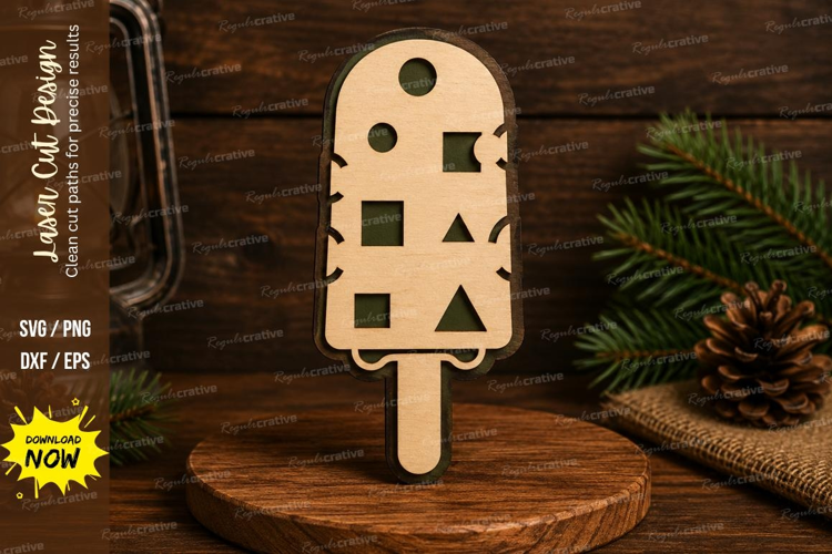 Popsicle Laser Cut SVG File popsicle svg, ice cream svg