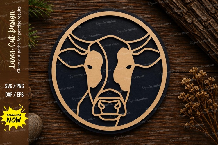 Cow head svgs Image 2