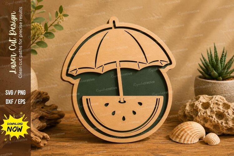 Summer Drink Laser Cut SVG File summer drink svg, watermelon example image 1