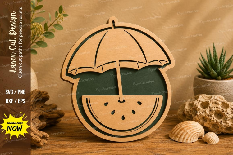 Summer Drink Laser Cut SVG File summer drink svg, watermelon