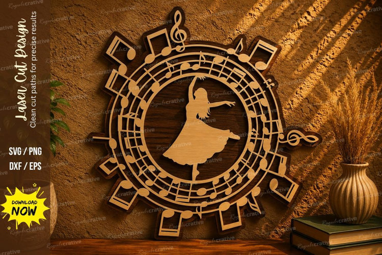 Ballerina Frame Laser Cut SVG File ballerina frame svg, ball