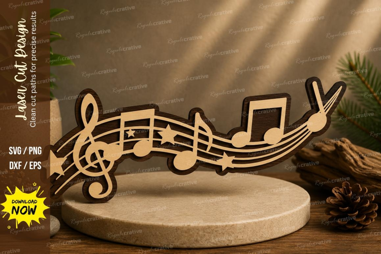 Music Notes Laser Cut SVG File music notes svg, musical note