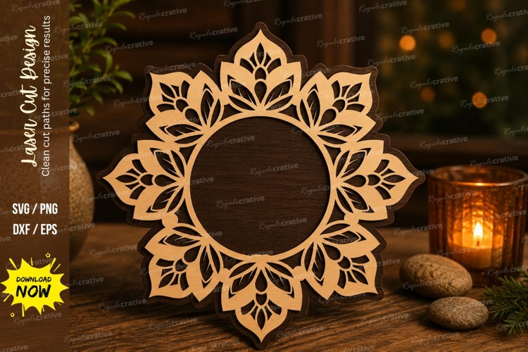 Sunflower Frame Laser Cut SVG File sunflower frame svg, sunf