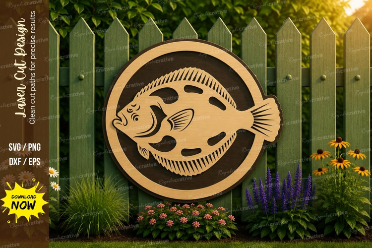 Bluegill Fish Laser Cut SVG File bluegill fish svg, sunfish