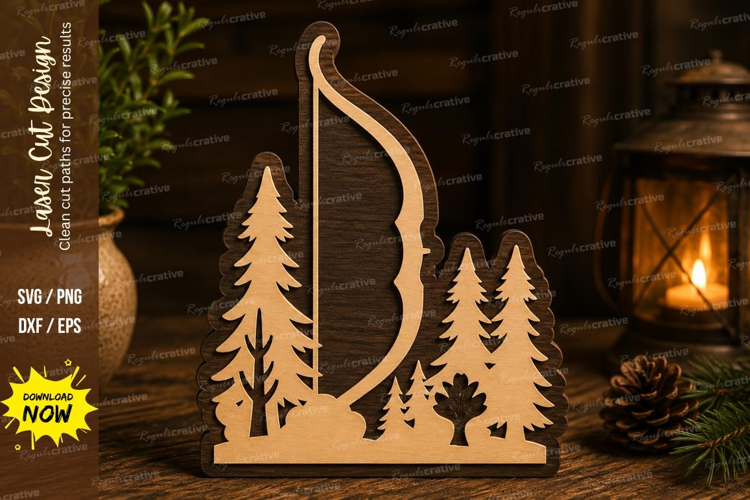 Bow Hunting Laser Cut SVG File bow hunting svg, bow hunter s