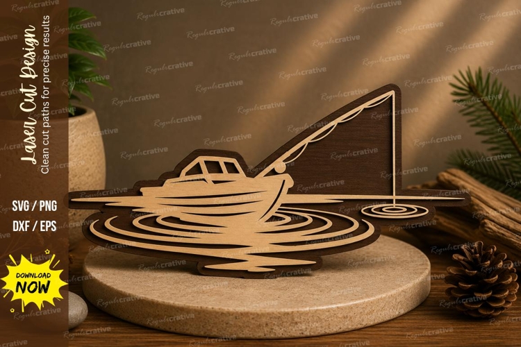 Fishing Boat Svg Image 2