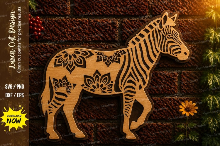 Cheetah Safari Landscape Laser Cut SVG Design cheetah svg,