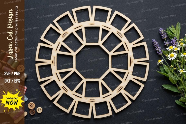 Square Ring Laser Cut SVG laser cut svg, square ring, geomet