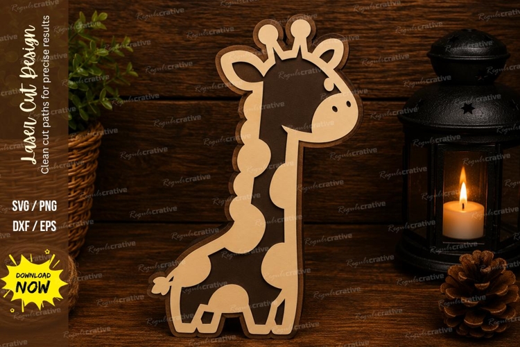 Cute Giraffe Laser Cut SVG File cute giraffe svg, giraffe sv