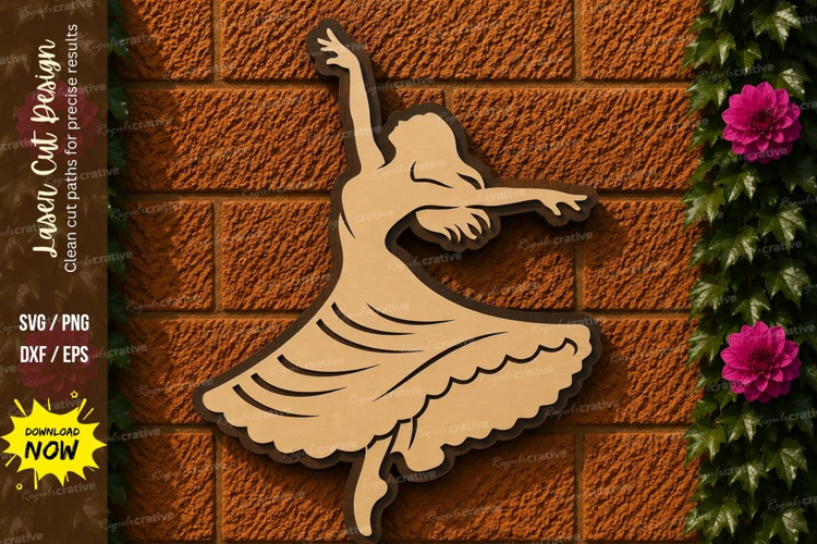 Ballerina Laser Cut SVG File ballerina svg, ballet dancer sv