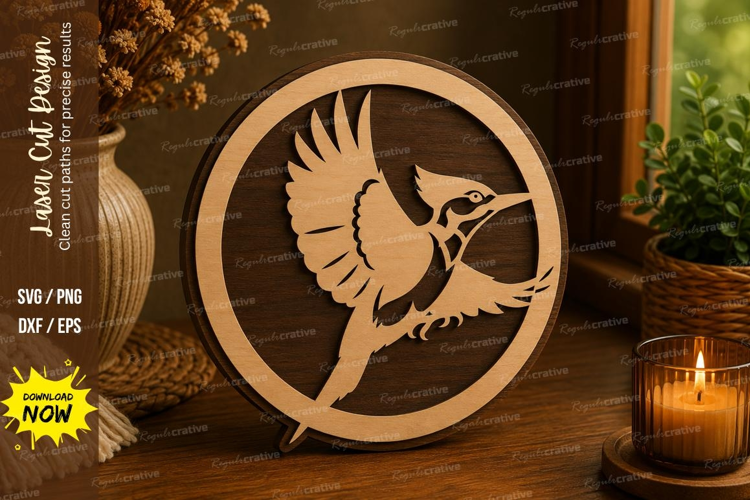Flying Bird Laser Cut SVG File flying bird svg, bird silhoue