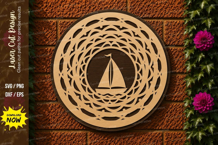 Boat on Waves Laser Cut SVG File boat waves svg, speed boat