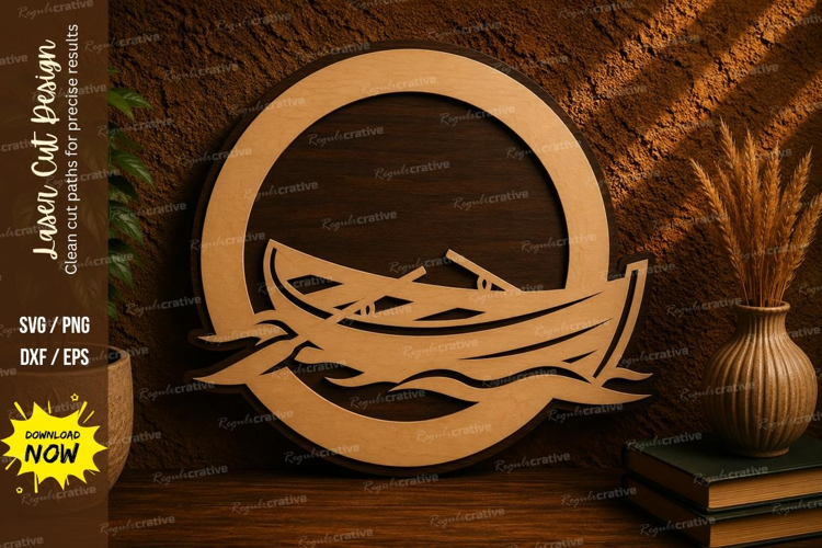 Ocean Waves Laser Cut SVG File ocean waves svg, sea waves sv