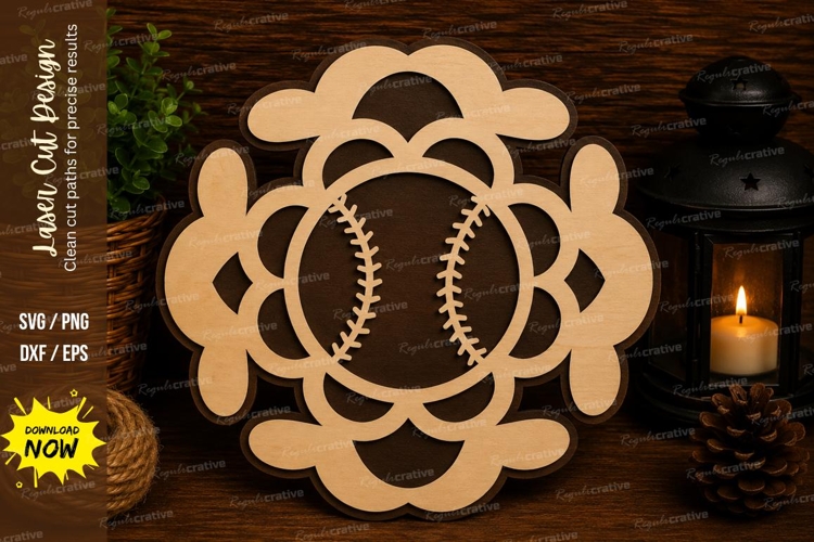 Baseball Turtle Laser Cut SVG File baseball svg, turtle svg,