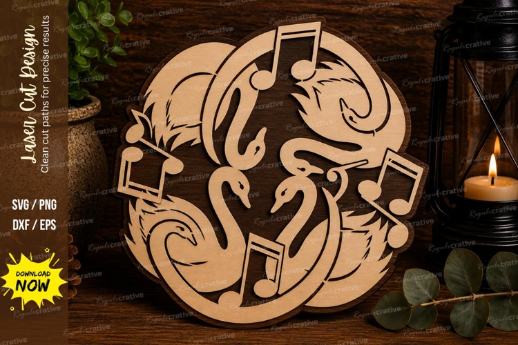 Music Cats Laser Cut SVG File music cats svg, cat music svg,