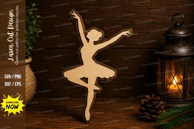Ballerina Dancer Laser Cut SVG File ballerina svg, ballet da