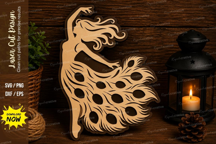 Peacock Feather Bird Laser Cut SVG File peacock svg, peacock