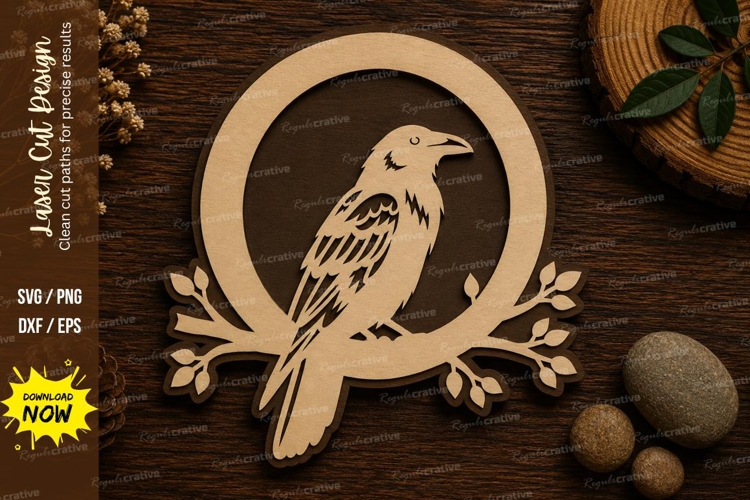 Eagle Bird Circle Laser Cut SVG File eagle svg, eagle bird