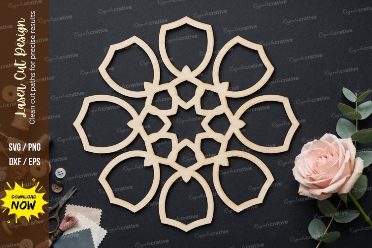 Floral Ring Laser Cut SVG laser cut svg, floral ring, flower