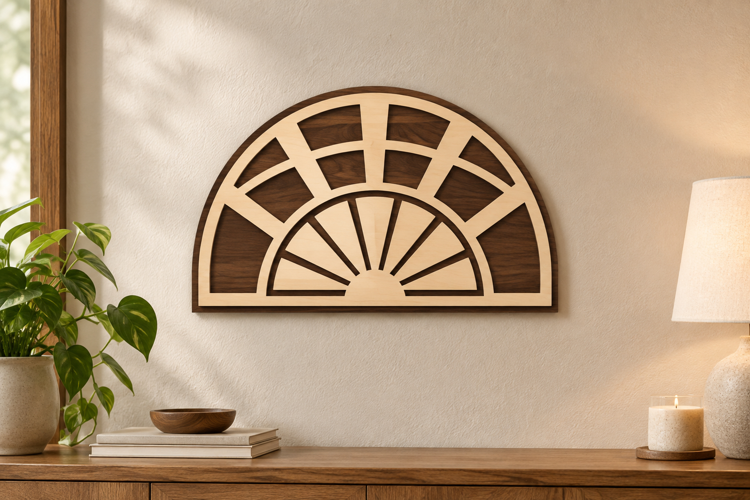 Sunrise Arch Laser Cut SVG File sunrise arch svg, sun wall