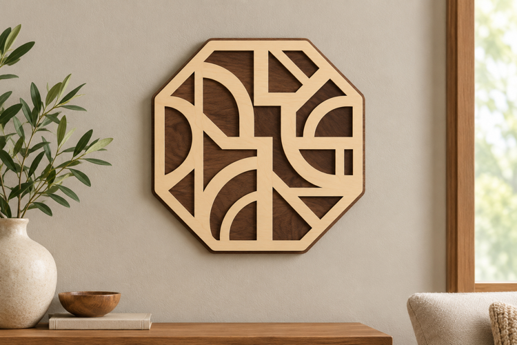 Octagon Geometry Laser Cut SVG File octagon geometry svg