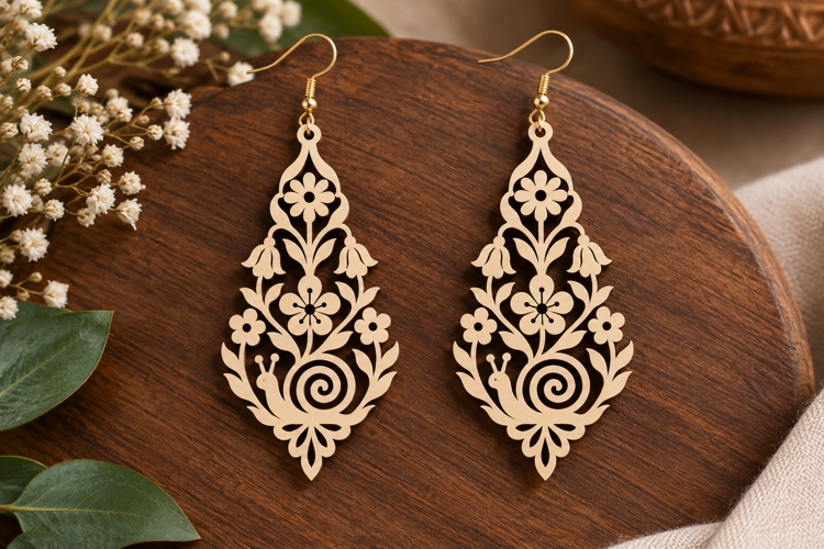 Ornate Floral Laser Cut SVG File ornate floral svg, floral