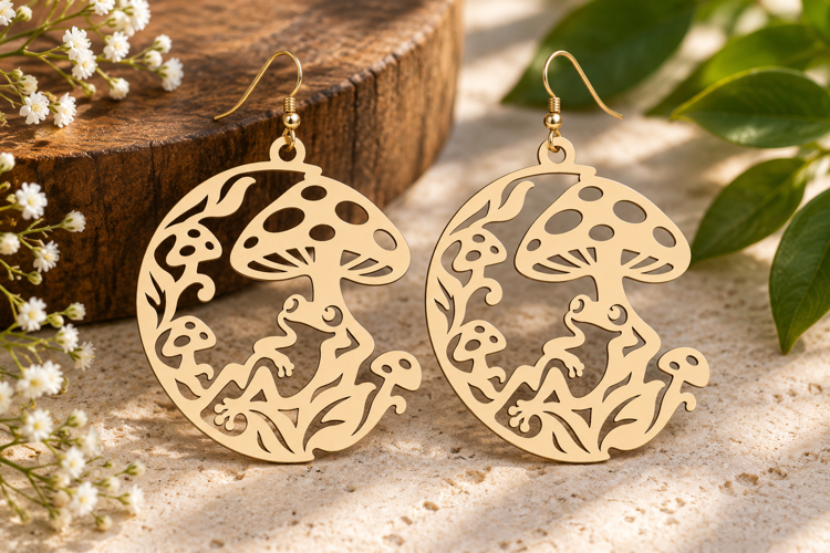 Mushroom Fairy Laser Cut SVG File mushroom fairy svg, fairy